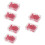 100Pièces Punaises Plastique Couleur Rouge Pour Affichage Et Notes 6