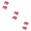 100Pièces Punaises Plastique Couleur Rouge Pour Affichage Et Notes 8