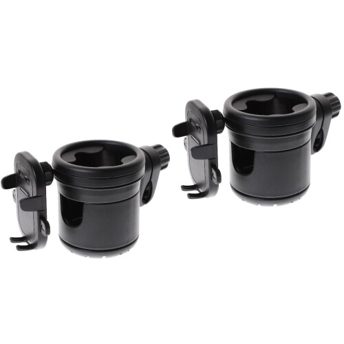 2Pièces -Gobelet Téléphone Noir Pour Poussette 2