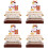 4Pièces Calendrier Cartes Bois Décor Maison Multifonction 4