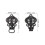 20Paires Boucles Argentées Accessoires Couture Pour Habits 2