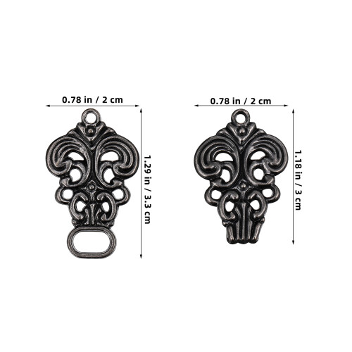20Paires Boucles Argentées Accessoires Couture Pour Habits 1