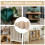 4Pieds De En Bois Kaki Style Pour Table 5