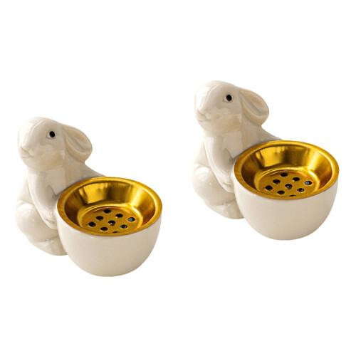 2Pièces Brûleur D'encens Céramique Pour Salon 2