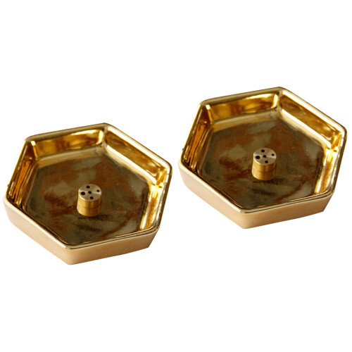 2Pièces Support À Encens En Céramique Décor Zen 2