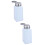 4Pièces Flacons Plastiques Blancs Antistatiques Pour Usage 7