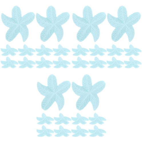30Pièces Miniatures Étoiles De Résistantes Décor Polyvalent Bleu 1