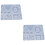 2Pièces Moule Silicone Flexible Gris Pour DIY 5