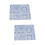 2Pièces Moule Silicone Flexible Gris Pour DIY 6
