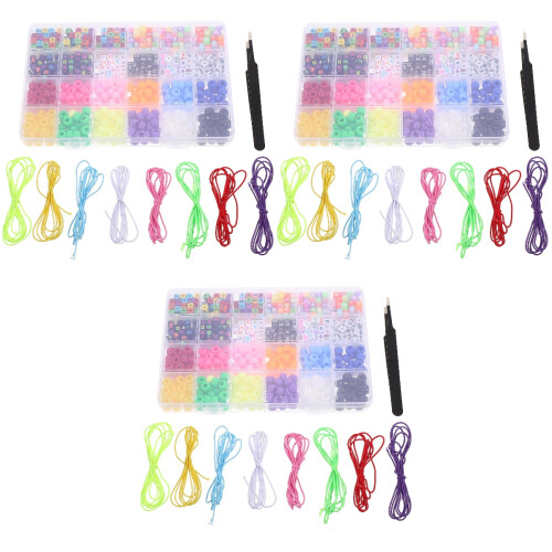3Ensembles Perles Lettres Acryliques Accessoires 2