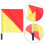 4Pièces Drapeaux De Commandement Nautiques Multi Couleurs En PVC 11