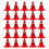 150Pièces Cônes Rouge Plastique Pour Table Sable 2