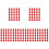150Pièces Cônes Rouge Plastique Pour Table Sable 5