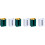 6Pièces Organiseur De Mouchoirs Mural Simple Vert 4