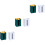 6Pièces Organiseur De Mouchoirs Mural Simple Vert 5