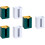 6Pièces Organiseur De Mouchoirs Mural Simple Vert 7