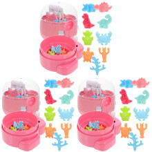 6Pièces Mini Machine Griffe Enfant Rose Jouet Main-Œil
