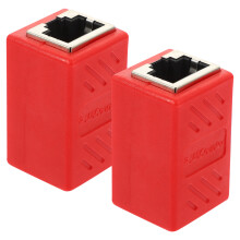 8Pièces Coupleurs Ethernet Rj45 Facile Plug & Play Rouge
