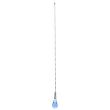 2Pièces Suspendu Lampe En Verre Bleu Pour Décor Ventilateur