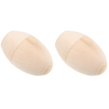 2Pièces Boîtes Bois Beige Rangement Bonbons Décor Pâques