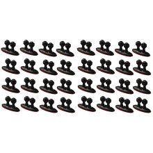 48Pièces Clips Fils Noir Organisateur Maison Pratique