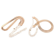 4Pièces Ceintures Déco Dorées Pour Femme Chic Et Ajustables En Métal