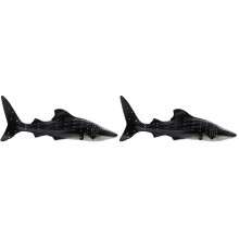 2Pièces Jouets Figurines Requin Noir Jeu Éducatif Enfant
