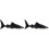 2Pièces Jouets Figurines Requin Noir Jeu Éducatif Enfant 1