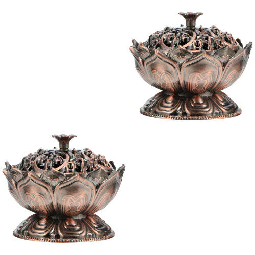 2Pièces Brûleur Encens Lotus Café Pour Usage 2