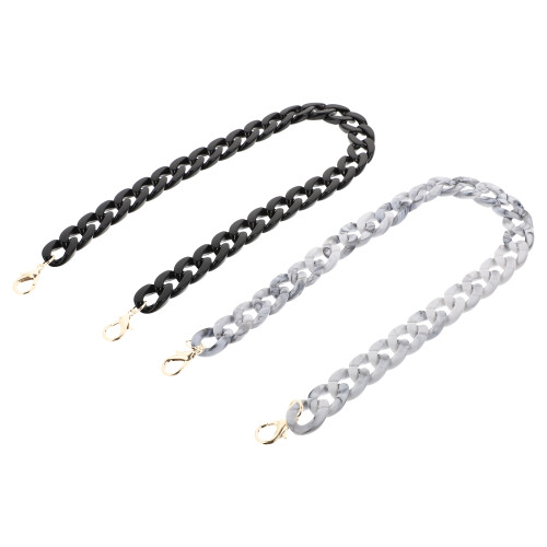 3Ensembles Chaînes Métalliques Dorées Pour Sac Pochette Polyvalentes