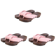 3Paires Sabots Rose Femme Chaussures Créatives Semelle Plate Élégante
