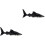 2Pièces Jouets Figurines Requin Noir Jeu Éducatif Enfant 3