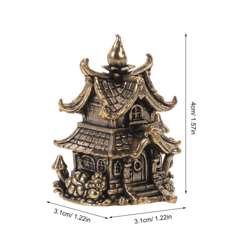 Mini Pagode En Laiton Décor Zen Pour 1