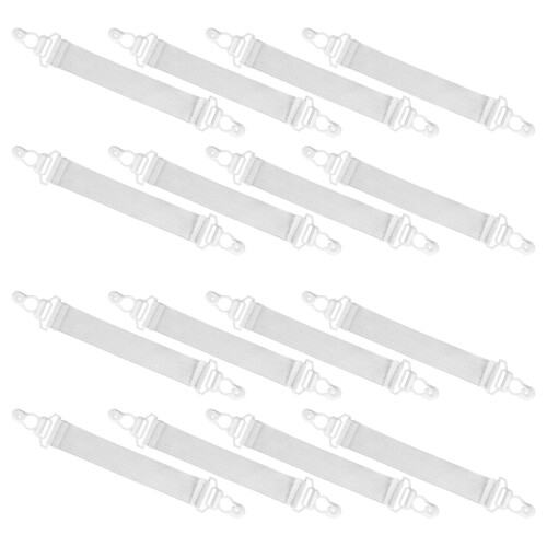 48St Verstelbare Witte Bedlaken Clips Elastisch Houder Strap