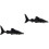 2Pièces Jouets Figurines Requin Noir Jeu Éducatif Enfant 4