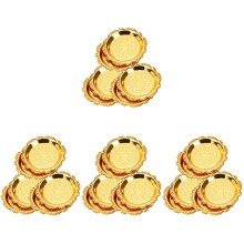 24St Feestelijke Gouden Serveerschalen Voor Snacks En Fruit