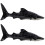 2Pièces Jouets Figurines Requin Noir Jeu Éducatif Enfant 5