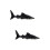 2Pièces Jouets Figurines Requin Noir Jeu Éducatif Enfant 6