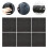 20Pièces Lingettes Noires Multi-Usages Absorption Rapide 11
