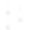 3Ensembles Cache-Pots Suspendus Blancs Pour Jardin Durable 7