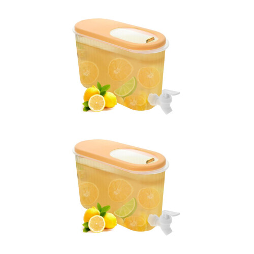 2Pièces Distributeur Portable Multi Couleurs En PP Pour Usage Familial 2