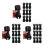 30Pièces Protections Poteaux Trampoline Noir Résistantes 3