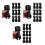 30Pièces Protections Poteaux Trampoline Noir Résistantes 7