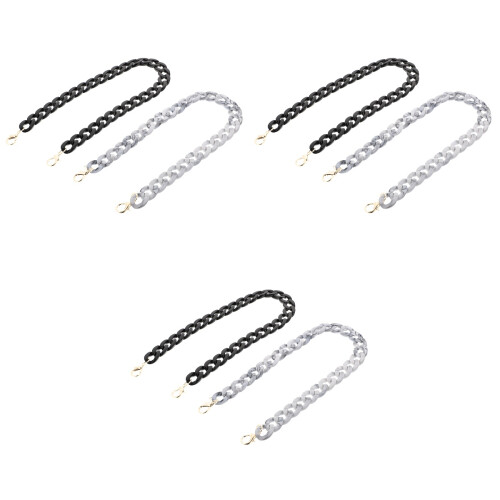 3Ensembles Chaînes Métalliques Dorées Pour Sac Pochette Polyvalentes 2
