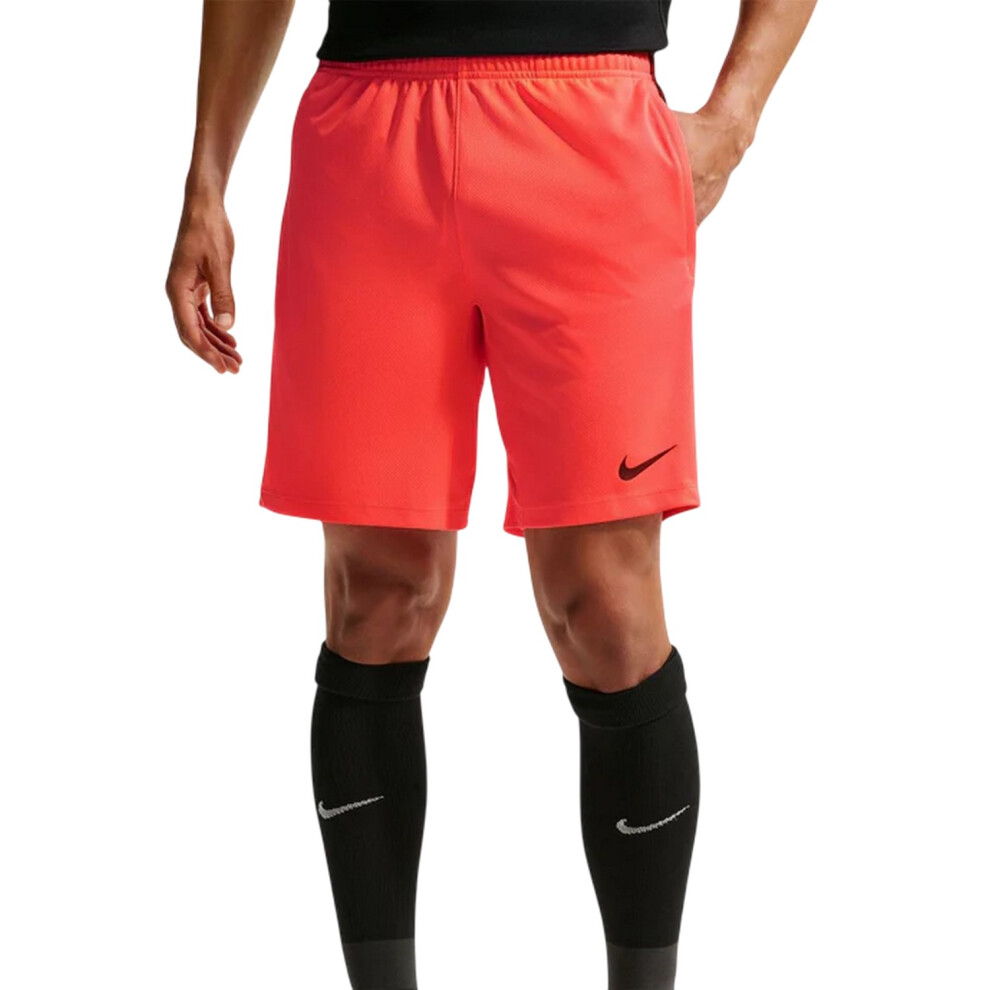 Nike (L, Lava) Mens Strike Football Shorts