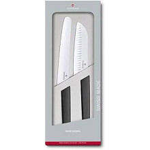 Messerset - VICTORINOX - Swiss Modern - 2 Teile - Brotmesser - Santokumesser - Edelstahl