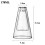 Double Layer Triangle Glass Aromatherapy Bottle Essential Oil Storage Containers Hydroponic Flower Home Decorations A 8