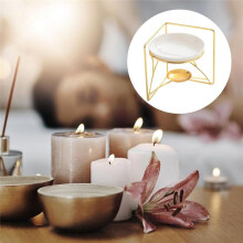 Gold Book Shaped Aromatherapy Diffuser Essential Oil Burners Melt Warmer for Living Room Bedroom or Office Use