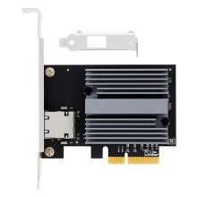 PCIex4 10G Single Port Network Card AQC113, Ethernet, Con Cable LAN, Win10/11, 1G/2,5G/5G/10gbps Ethernet Card