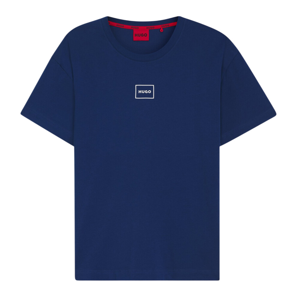 Hugo Boss (L, Medium ) Mens Relaxed Fit T-Shirt Blue